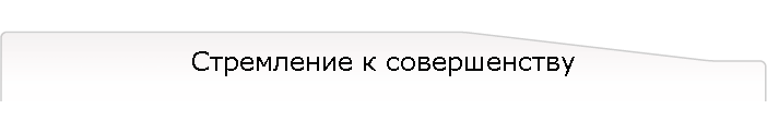 Стремление к совершенству