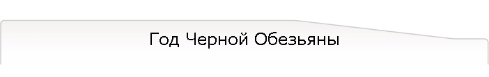 Год Черной Обезьяны